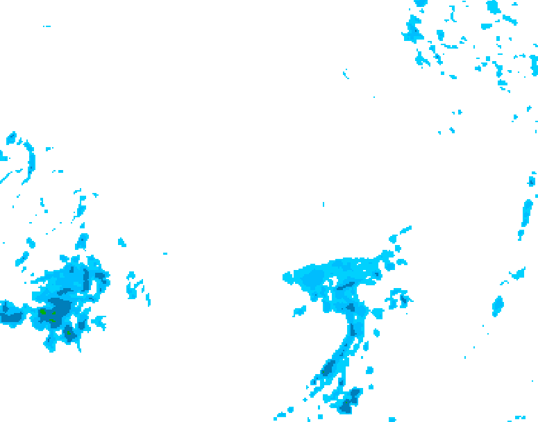 GDPS precipitation 174 hour forecast chart for Canada based on 2025/12/11 1200Z data
