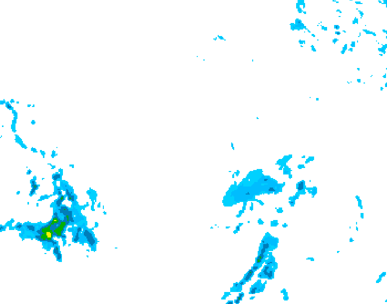 GDPS precipitation 180 hour forecast chart for Canada based on 2025/12/11 1200Z data