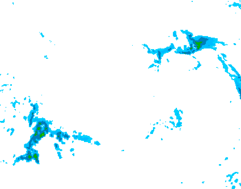 GDPS precipitation 222 hour forecast chart for Canada based on 2025/12/11 1200Z data