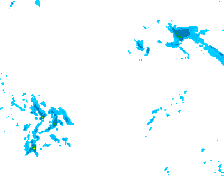 GDPS precipitation 228 hour forecast chart for Canada based on 2025/12/11 1200Z data