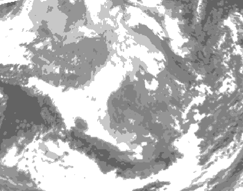 GDPS total cloud 060 hour forecast chart for Canada based on 2025/12/11 0000Z data