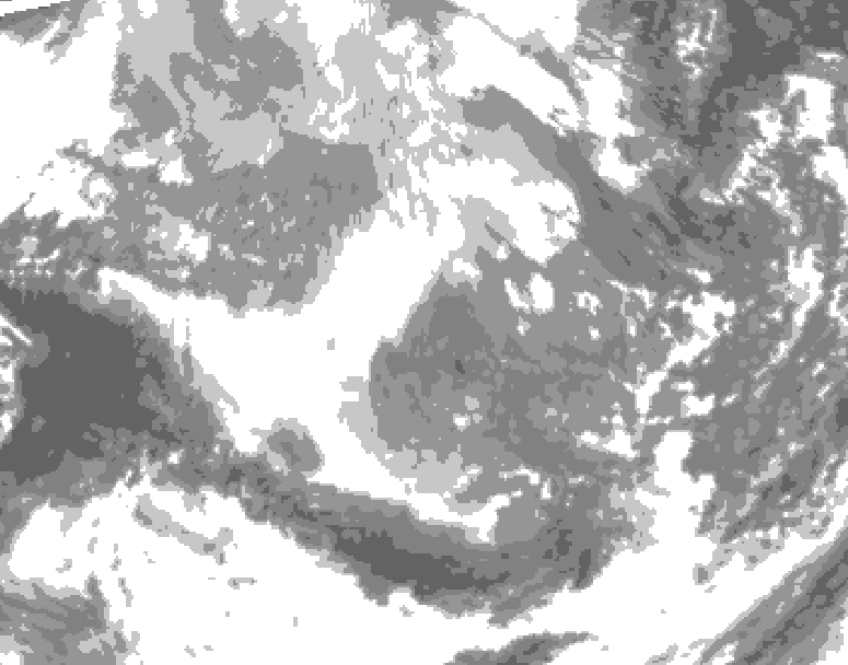 GDPS total cloud 048 hour forecast chart for Canada based on 2025/12/11 1200Z data