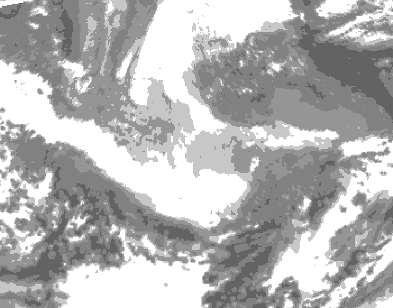 GDPS total cloud 228 hour forecast chart for Canada based on 2025/12/11 1200Z data