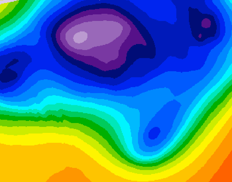 GDPS 500 millibar geopotential height 060 hour forecast chart for Canada based on 2025/12/12 0000Z data