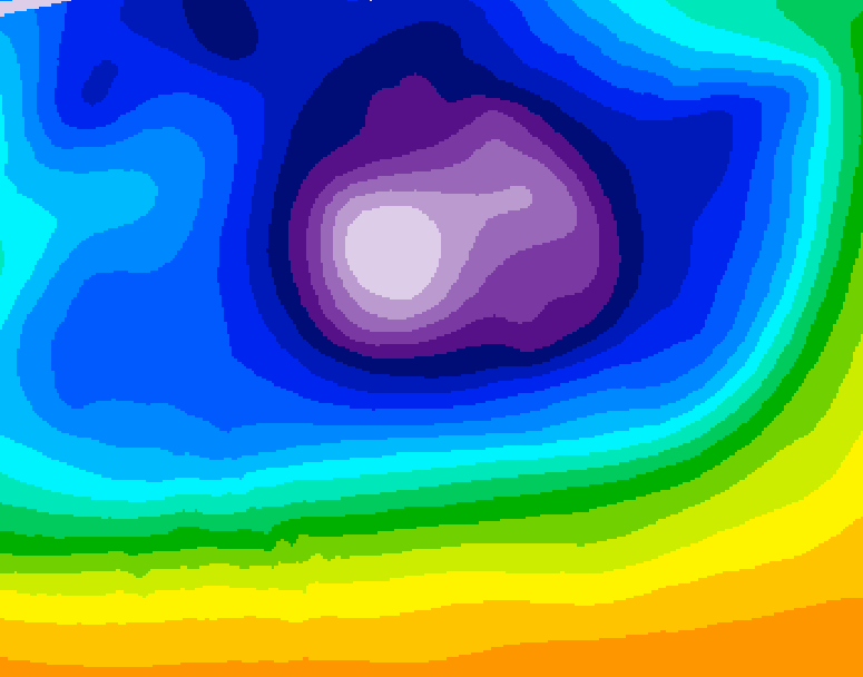 GDPS 500 millibar geopotential height 234 hour forecast chart for Canada based on 2025/12/12 0000Z data
