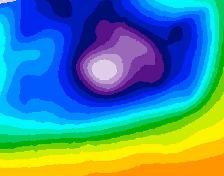 GDPS 500 millibar geopotential height 240 hour forecast chart for Canada based on 2025/12/12 0000Z data