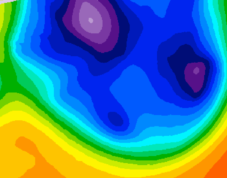 GDPS 500 millibar geopotential height 012 hour forecast chart for Canada based on 2025/12/12 1200Z data