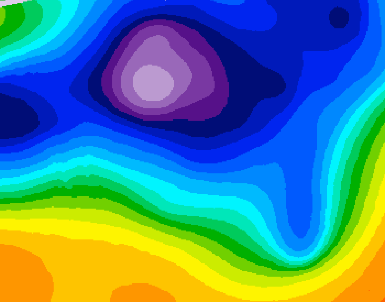 GDPS 500 millibar geopotential height 066 hour forecast chart for Canada based on 2025/12/12 1200Z data