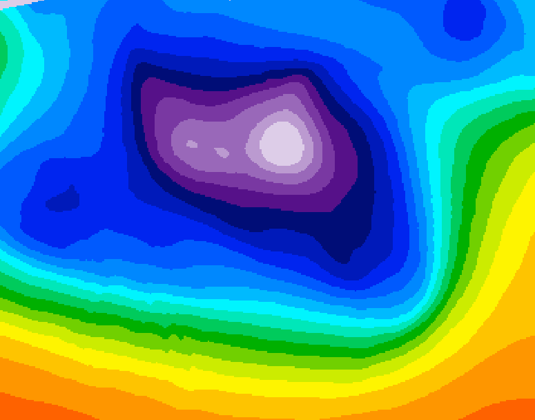 GDPS 500 millibar geopotential height 174 hour forecast chart for Canada based on 2025/12/12 1200Z data