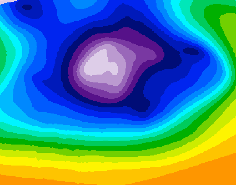 GDPS 500 millibar geopotential height 210 hour forecast chart for Canada based on 2025/12/12 1200Z data