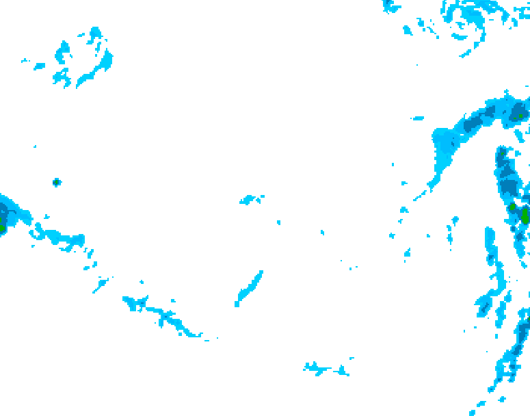 GDPS precipitation 006 hour forecast chart for Canada based on 2025/12/12 0000Z data
