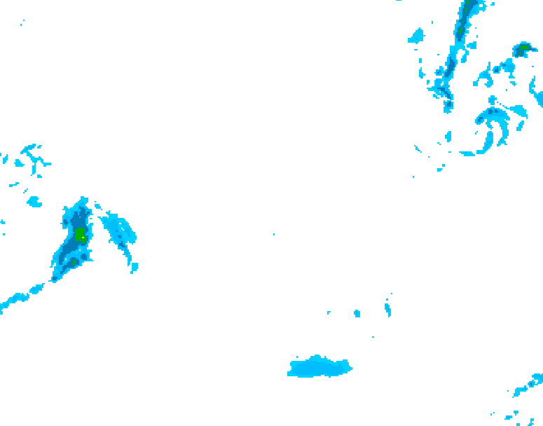 GDPS precipitation 042 hour forecast chart for Canada based on 2025/12/12 0000Z data