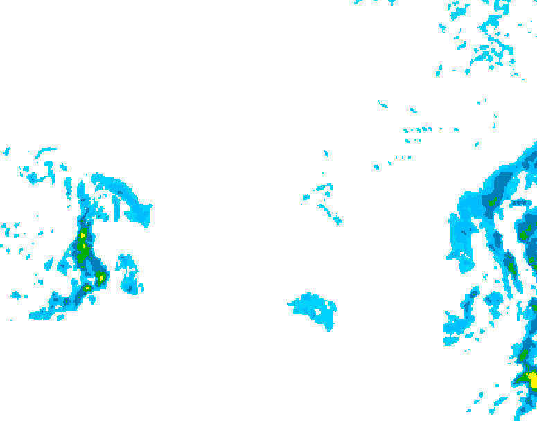 GDPS precipitation 084 hour forecast chart for Canada based on 2025/12/12 0000Z data