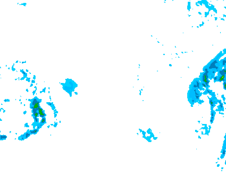 GDPS precipitation 090 hour forecast chart for Canada based on 2025/12/12 0000Z data
