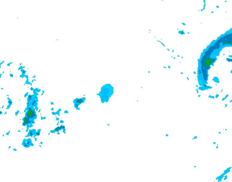 GDPS precipitation 102 hour forecast chart for Canada based on 2025/12/12 0000Z data