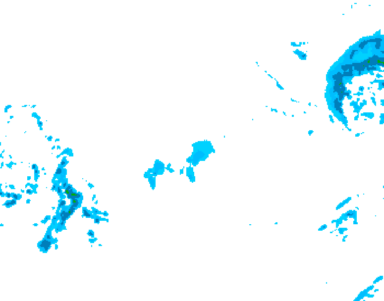 GDPS precipitation 108 hour forecast chart for Canada based on 2025/12/12 0000Z data