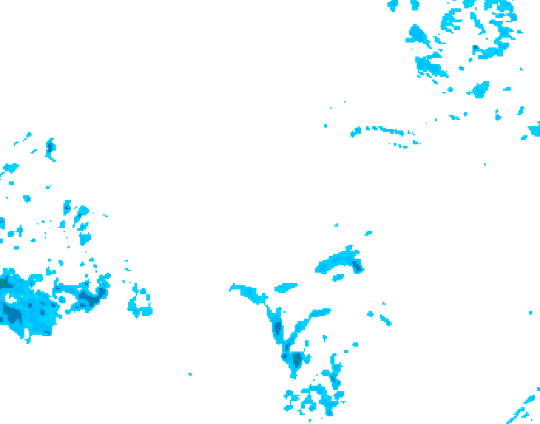 GDPS precipitation 150 hour forecast chart for Canada based on 2025/12/12 0000Z data