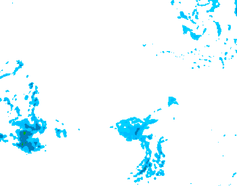 GDPS precipitation 156 hour forecast chart for Canada based on 2025/12/12 0000Z data