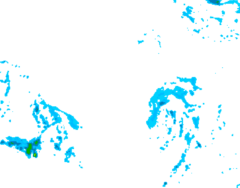 GDPS precipitation 174 hour forecast chart for Canada based on 2025/12/12 0000Z data