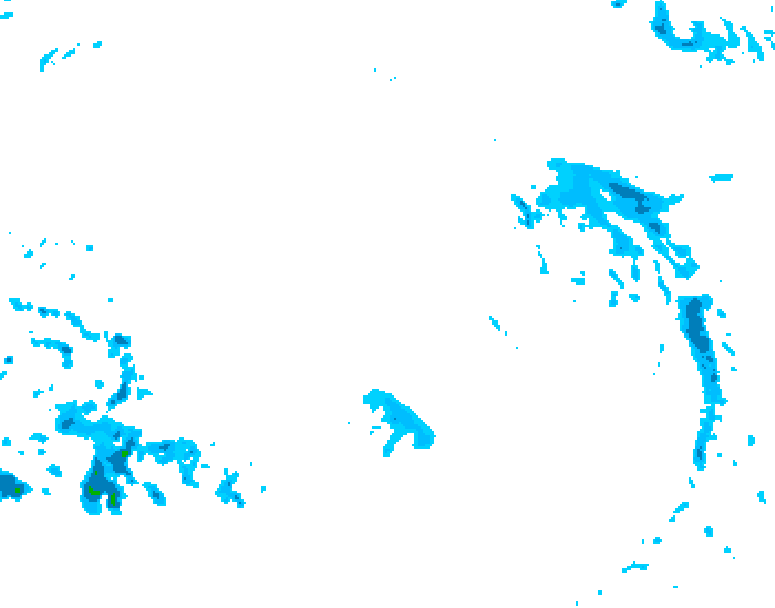 GDPS precipitation 192 hour forecast chart for Canada based on 2025/12/12 0000Z data