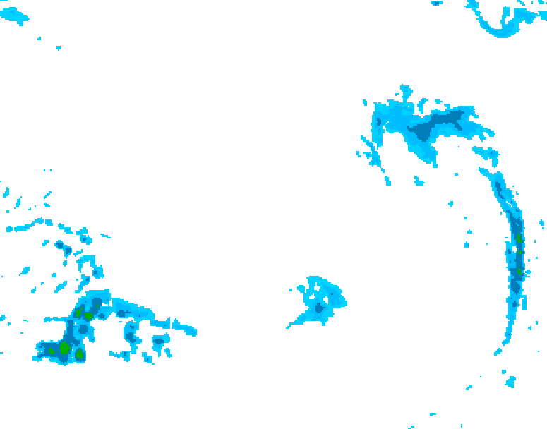 GDPS precipitation 198 hour forecast chart for Canada based on 2025/12/12 0000Z data