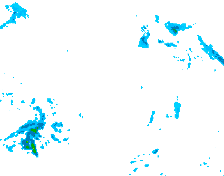 GDPS precipitation 216 hour forecast chart for Canada based on 2025/12/12 0000Z data