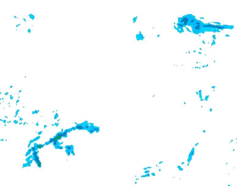 GDPS precipitation 228 hour forecast chart for Canada based on 2025/12/12 0000Z data