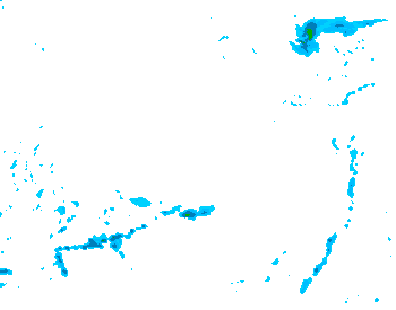 GDPS precipitation 234 hour forecast chart for Canada based on 2025/12/12 0000Z data