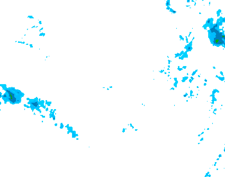 GDPS precipitation 006 hour forecast chart for Canada based on 2025/12/12 1200Z data