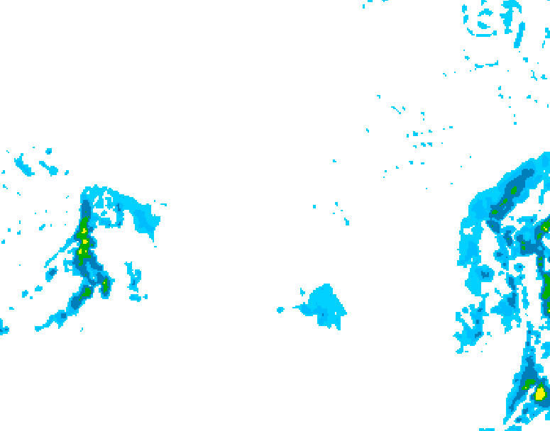 GDPS precipitation 072 hour forecast chart for Canada based on 2025/12/12 1200Z data