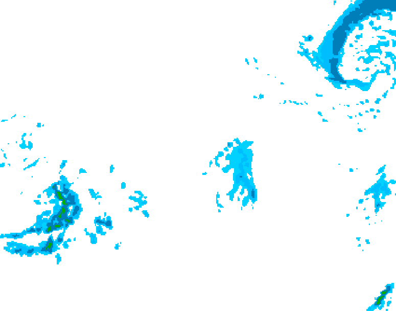 GDPS precipitation 108 hour forecast chart for Canada based on 2025/12/12 1200Z data
