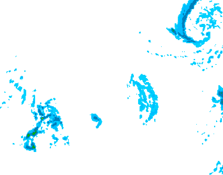 GDPS precipitation 114 hour forecast chart for Canada based on 2025/12/12 1200Z data