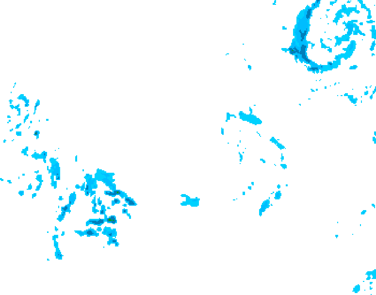 GDPS precipitation 120 hour forecast chart for Canada based on 2025/12/12 1200Z data