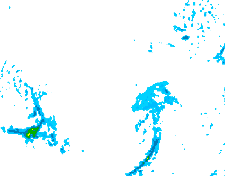 GDPS precipitation 156 hour forecast chart for Canada based on 2025/12/12 1200Z data