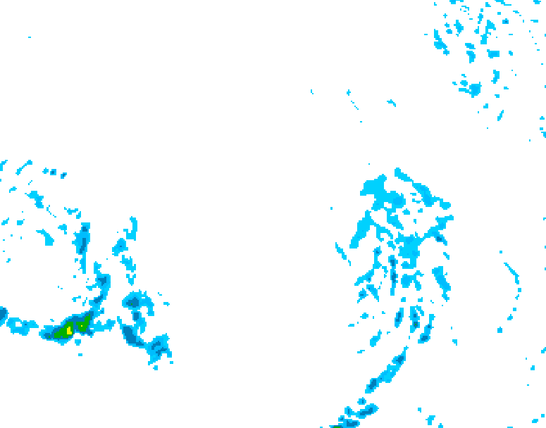 GDPS precipitation 162 hour forecast chart for Canada based on 2025/12/12 1200Z data