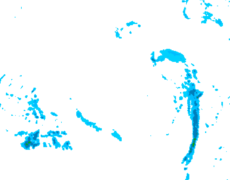 GDPS precipitation 174 hour forecast chart for Canada based on 2025/12/12 1200Z data