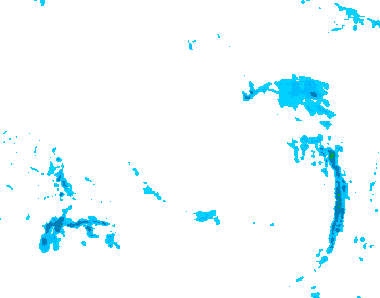 GDPS precipitation 180 hour forecast chart for Canada based on 2025/12/12 1200Z data