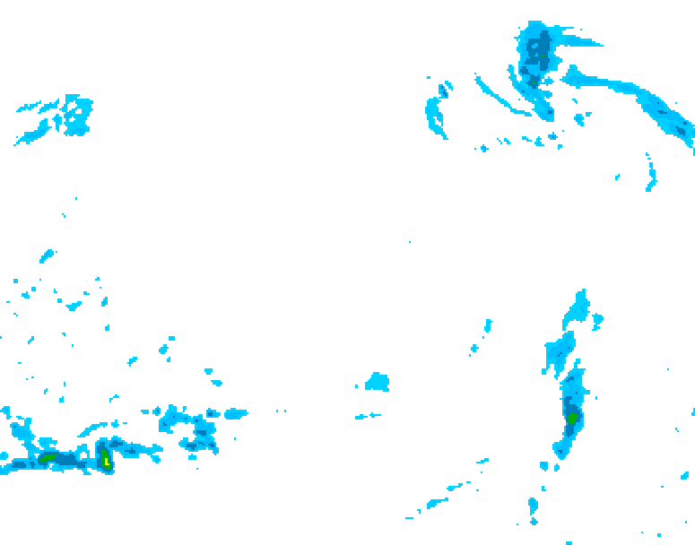 GDPS precipitation 216 hour forecast chart for Canada based on 2025/12/12 1200Z data