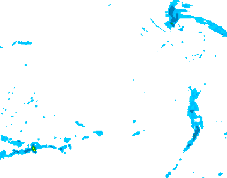 GDPS precipitation 222 hour forecast chart for Canada based on 2025/12/12 1200Z data