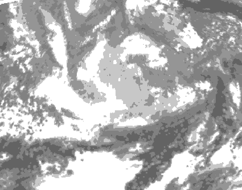 GDPS total cloud 234 hour forecast chart for Canada based on 2025/12/12 1200Z data
