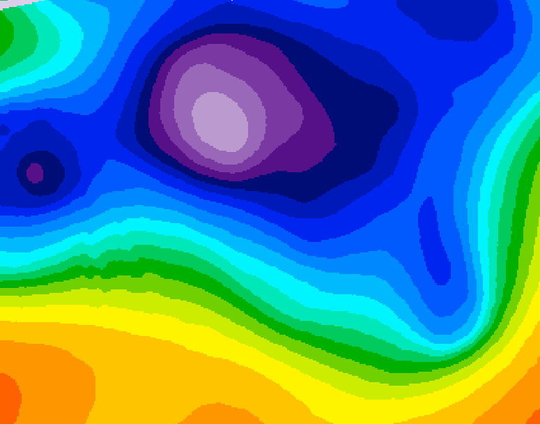 GDPS 500 millibar geopotential height 060 hour forecast chart for Canada based on 2025/12/13 0000Z data