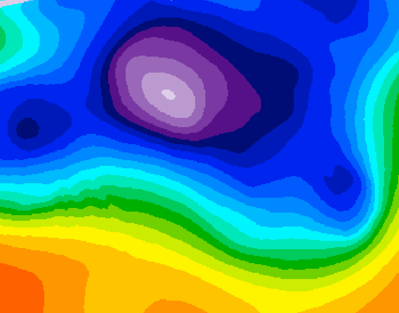GDPS 500 millibar geopotential height 066 hour forecast chart for Canada based on 2025/12/13 0000Z data