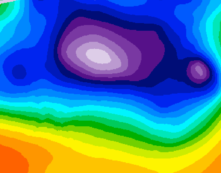 GDPS 500 millibar geopotential height 078 hour forecast chart for Canada based on 2025/12/13 0000Z data