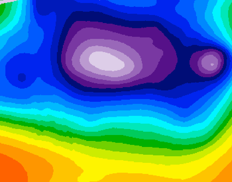 GDPS 500 millibar geopotential height 084 hour forecast chart for Canada based on 2025/12/13 0000Z data