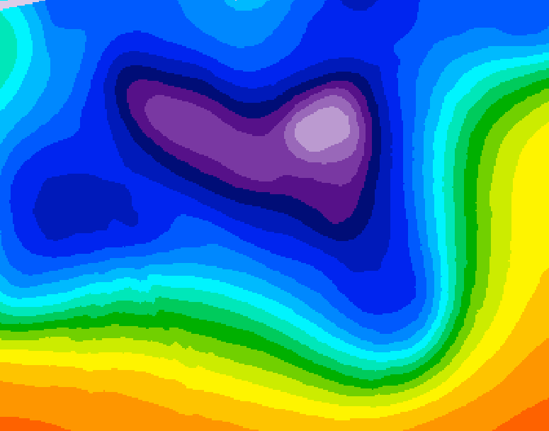 GDPS 500 millibar geopotential height 168 hour forecast chart for Canada based on 2025/12/13 0000Z data