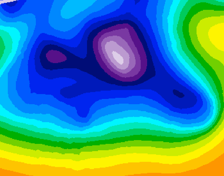 GDPS 500 millibar geopotential height 192 hour forecast chart for Canada based on 2025/12/13 0000Z data