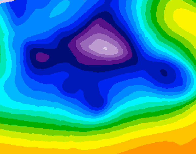 GDPS 500 millibar geopotential height 204 hour forecast chart for Canada based on 2025/12/13 0000Z data
