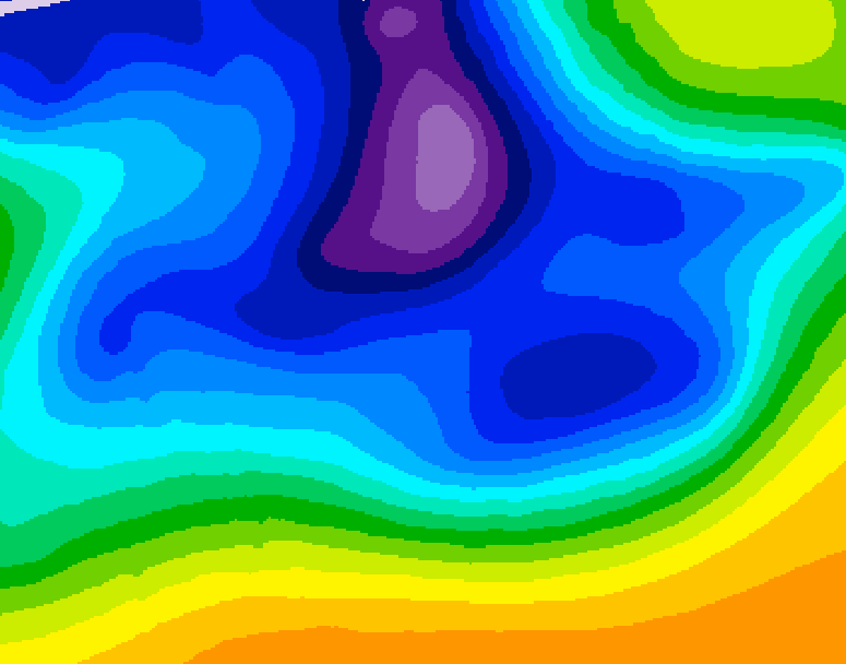 GDPS 500 millibar geopotential height 234 hour forecast chart for Canada based on 2025/12/13 0000Z data