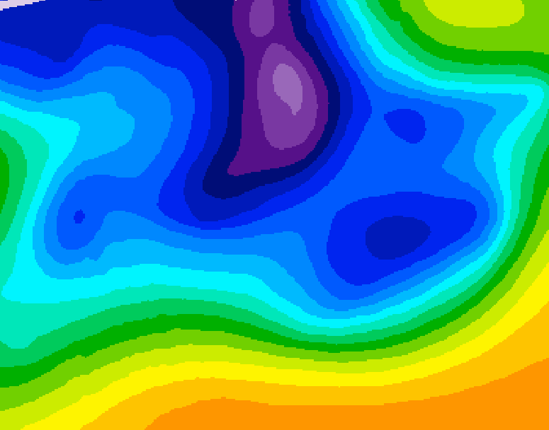 GDPS 500 millibar geopotential height 240 hour forecast chart for Canada based on 2025/12/13 0000Z data