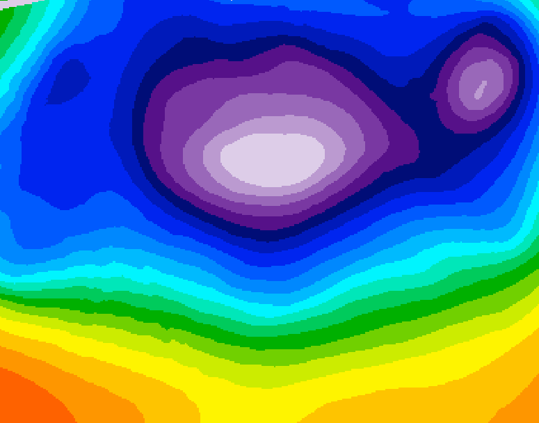 GDPS 500 millibar geopotential height 084 hour forecast chart for Canada based on 2025/12/13 1200Z data